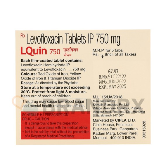 LQuin 750 mg Cipla