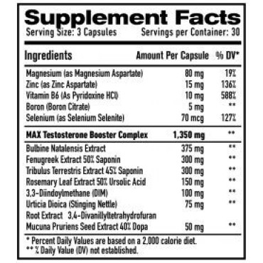 1UP Nutrition Pro Test Max 60 kapsul Pharmaceutical